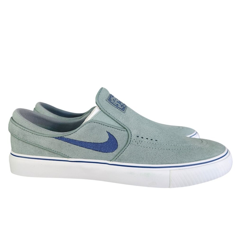 Nike Skateboarding Stefan Janoski Slip On Sneakers Green Blue Men's Size 9.5